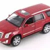 2017 Cadillac Escalade, Red - Welly 24084/4D - 1/24 Scale Diecast Model Toy Car