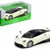 2017 Pagani Huayra, Pearl White With Black - Welly 24088W-PW - 1/24 Scale Diecast Model Toy Car