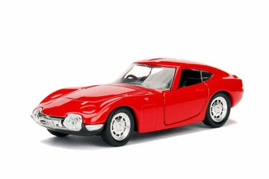 Jada Toys 1967 Toyota 2000 GT Hard Top, Red - Jada 30374WA1 - 1/32 Scale Diecast Model Toy Car
