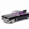 Jada Toys 1959 Cadillac Coupe Deville With Catwoman Figurine, 30458 - 1/24 Scale Diecast Model Toy Car