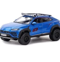 Lamborghini Urus #63 With Roof Rack, Blue - Maisto 32533BU - 1/24 Scale Diecast Model Toy Car