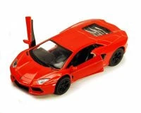 Lamborghini Aventador LP700-4, Orange - Kinsmart 5355D - 1/38 Scale Diecast Model Toy Car