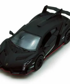Lamborghini Veneno, Black - Kinsmart 5370D - 1/36 Scale Diecast Model Toy Car