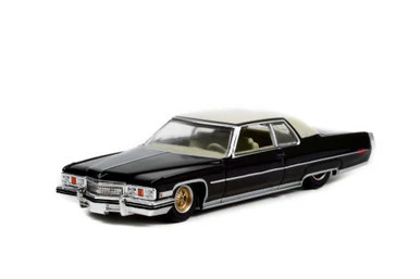 1973 Cadillac Coupe DeVille, Black And Cream - Greenlight 63010E/48 - 1/64 Scale Diecast Car