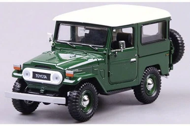 Toyota FJ40 Jeep, Green - Motor Max 79323PTM - 1/24 Scale Diecast Model Toy Car