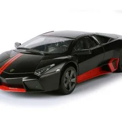 Lamborghini ReventÃ³nÂ , Matte Black With Red Stripes - Motor Max 79509BKR - 1/24 Scale Diecast Car