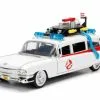 Jada Toys Cadillac Ecto-1 Ambulance, White - Jada 99731 - 1/24 Scale Diecast Model Toy Car