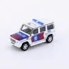 Mercedes-Benz G 55 AMG Polisi Traffic, White - Kyosho K07021H3W - 1/64 Scale Diecast Car